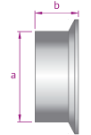 Tri-clamp 45 degree elbow