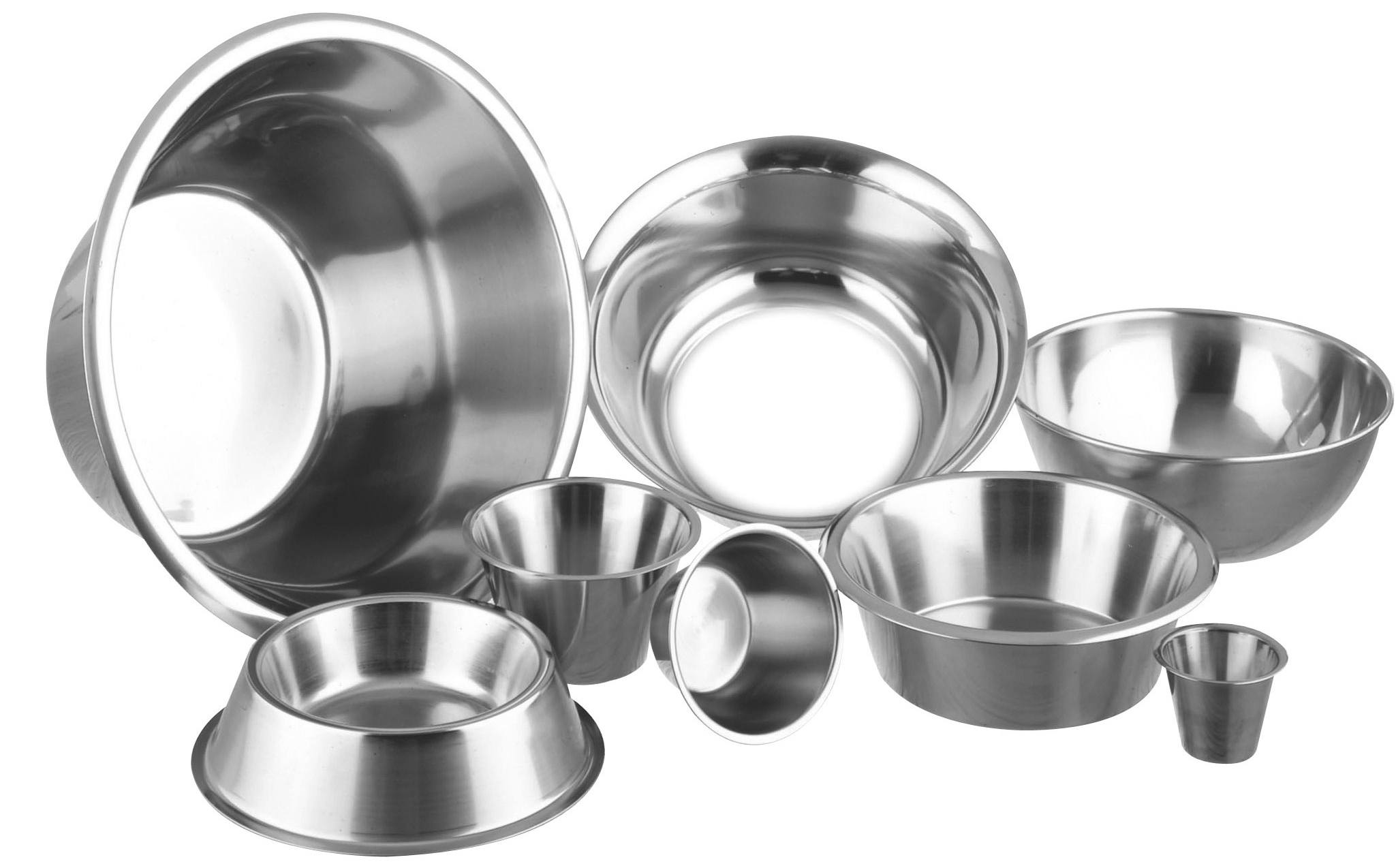 stainless steel bowls and basins